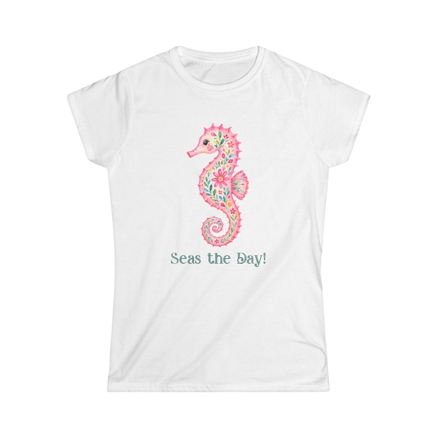 Female T-Shirt - Animal - Seas the Day Sea Horse (01)
