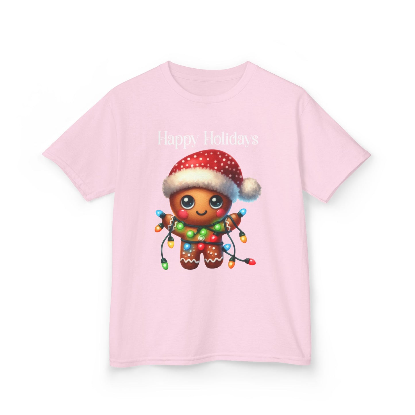 Child Tee - Christmas - Gingerbread - Happy Holidays (02a)