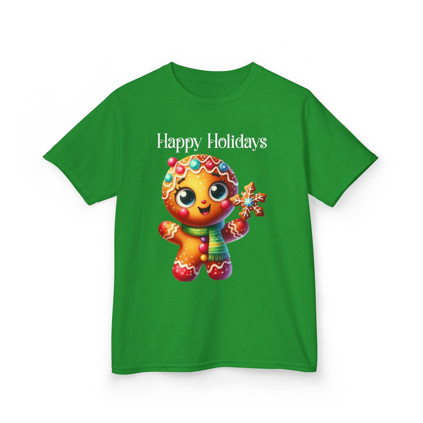 Child Tee - Christmas - Gingerbread - Happy Holidays (03a)