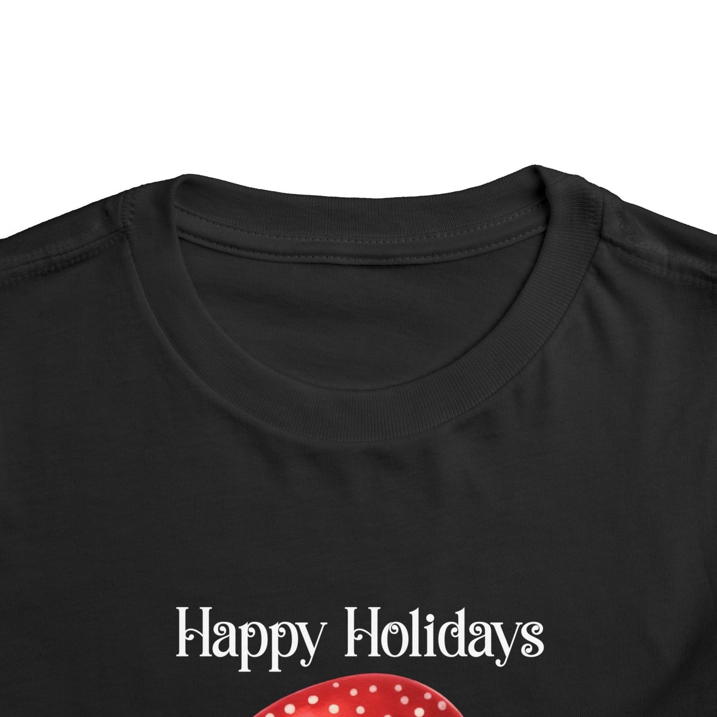 Toddler Tee - Christmas - Gingerbread - Happy Holidays (02a)