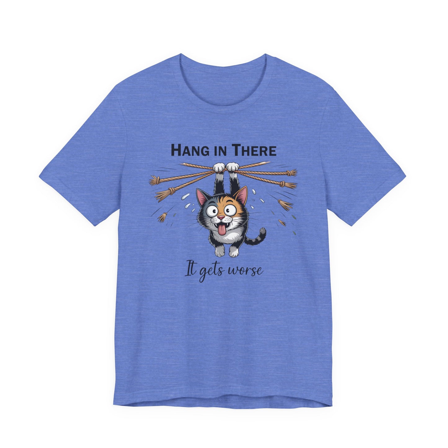 T-Shirt - Animal - Cat - Hang in there (1a)