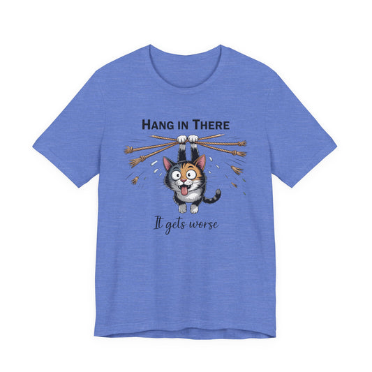 T-Shirt - Animal - Cat - Hang in there (1a)