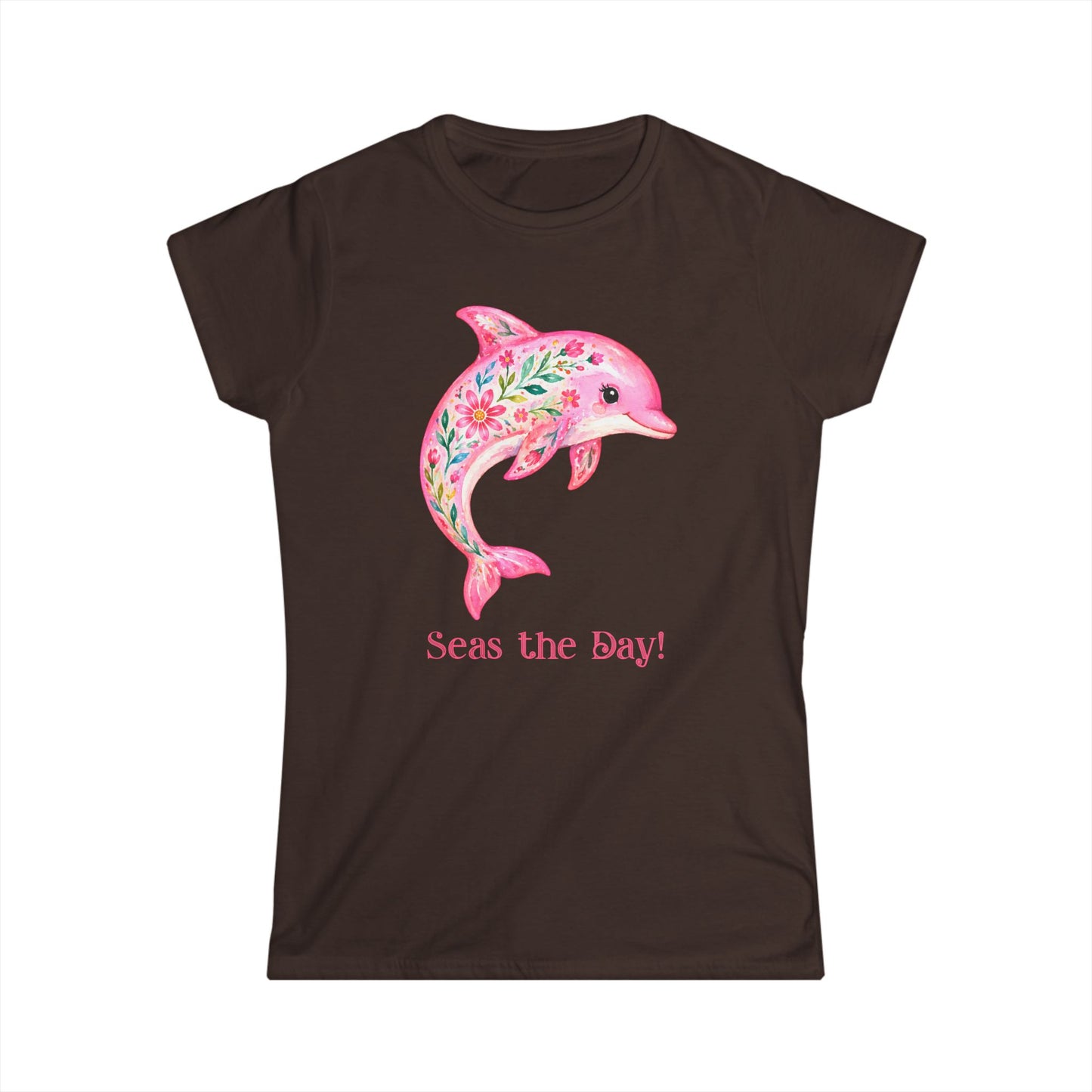 Female T-Shirt - Animal - Seas the Day Dolphin (01)