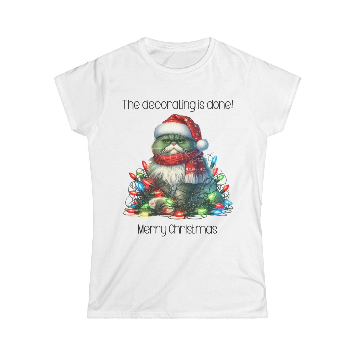 Female T-Shirt - Christmas - Decorating Done (03)