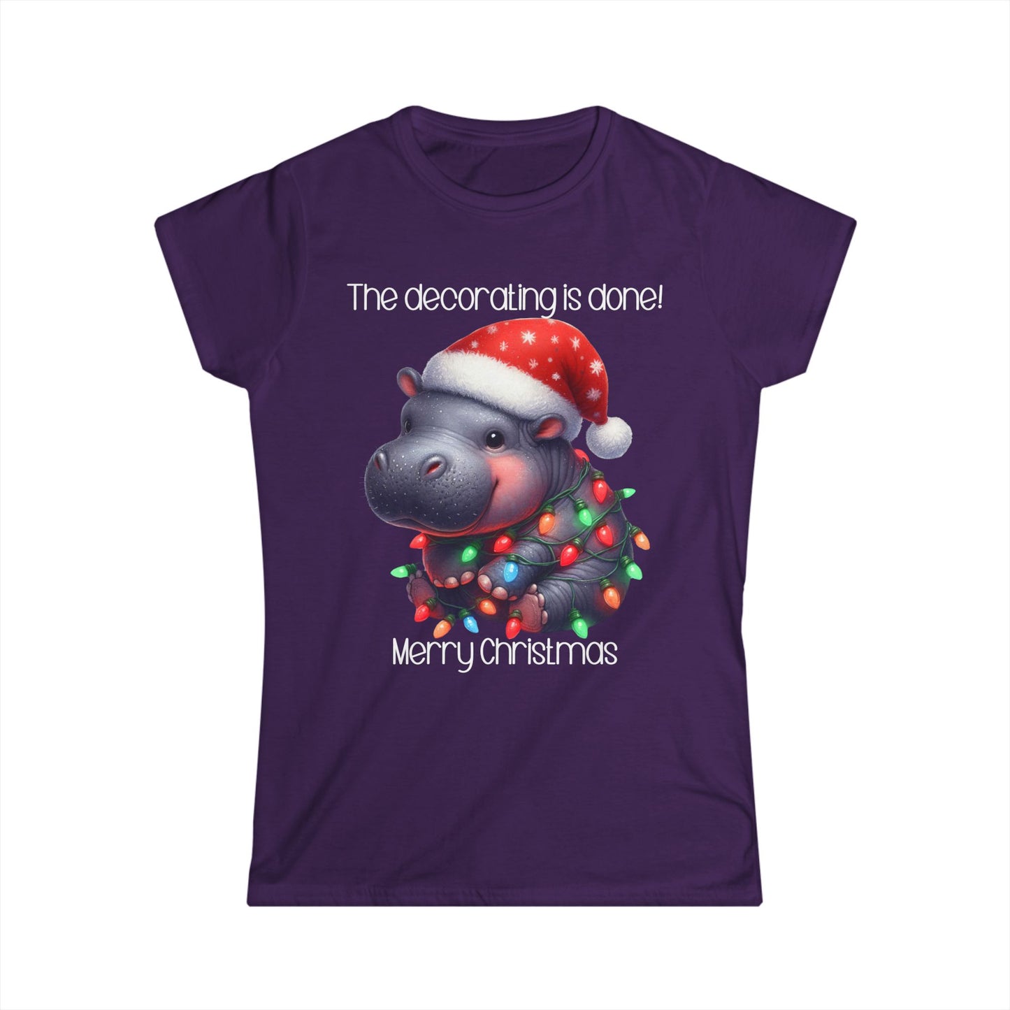 Female T-Shirt - Christmas - Decorating Done (06)