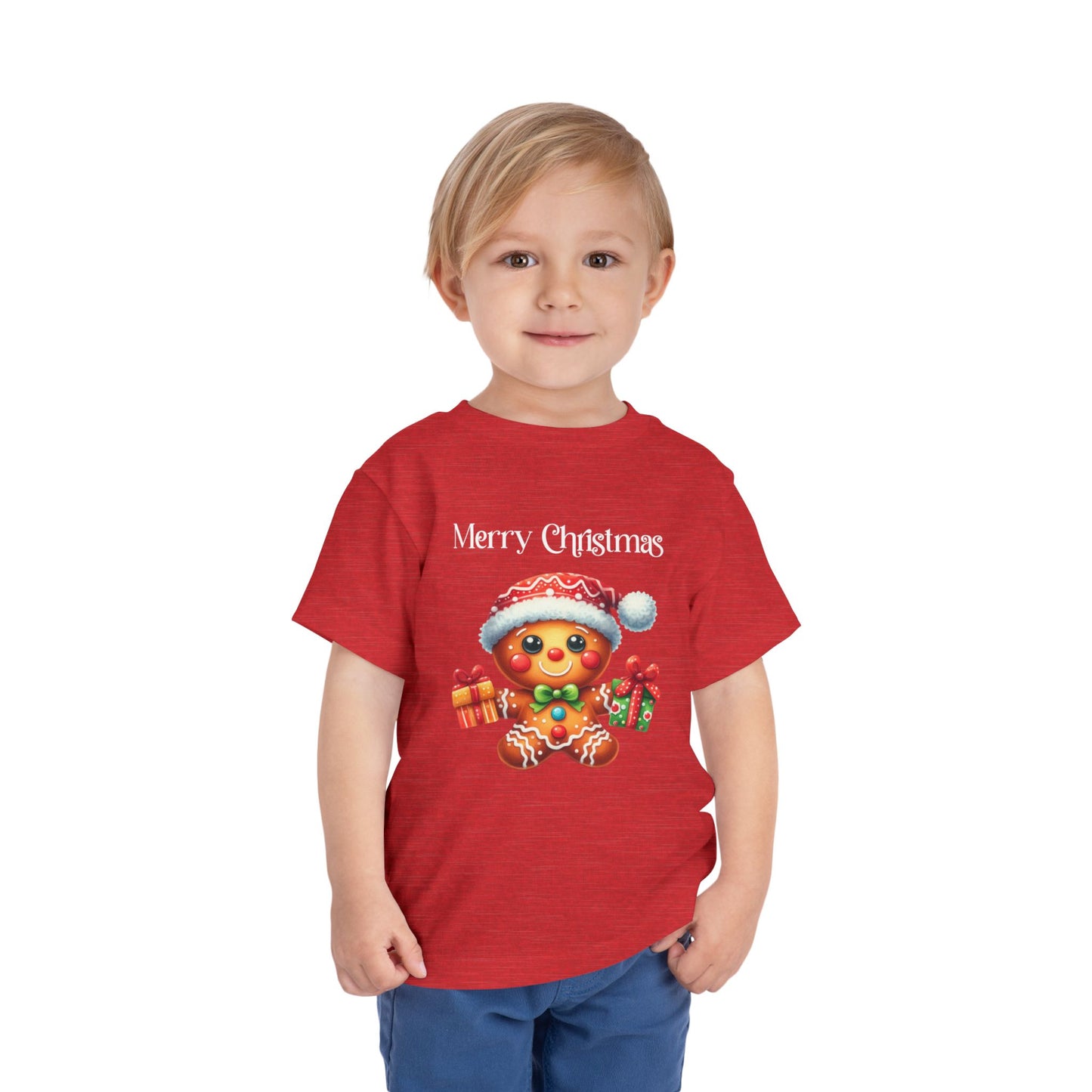 Toddler Tee - Christmas - Gingerbread - Merry Christmas (01a)