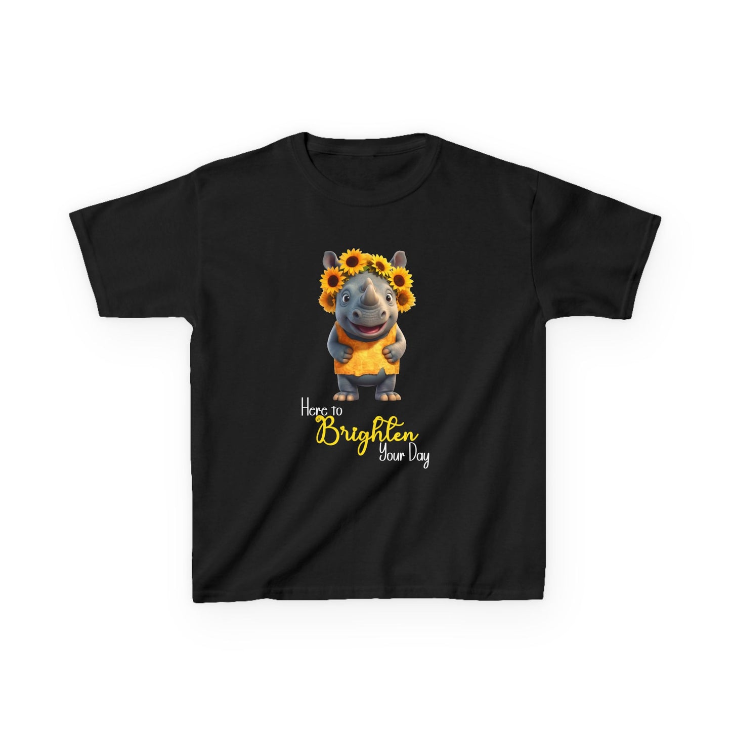 Child Tee - Animal - Here to Brighten, Rhino (01)