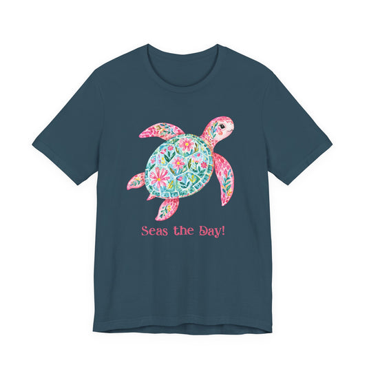 T-Shirt - Animal - Seas the Day Turtle (01)