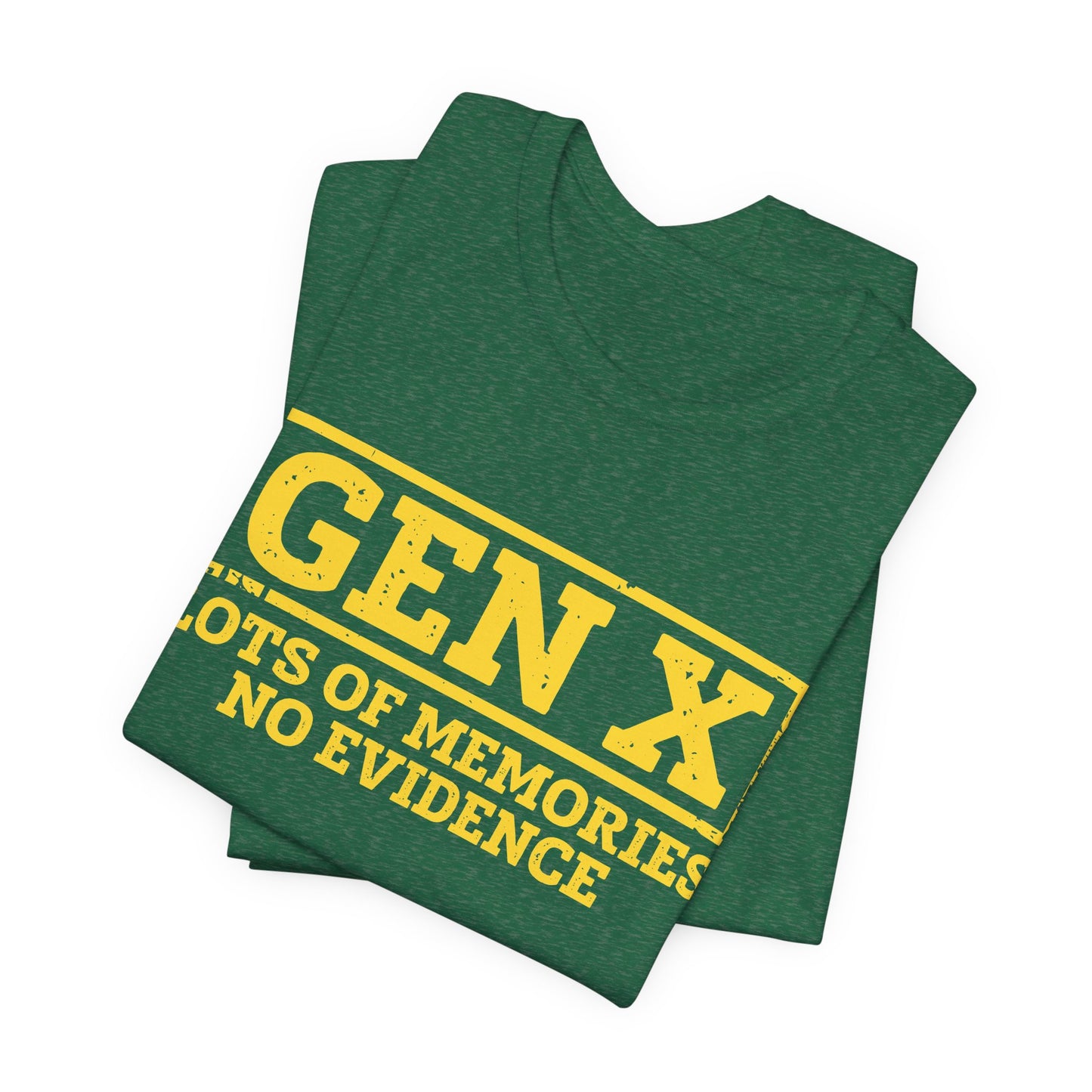 T-shirt - Sarcastic - GenX No Memories (01-yellow)