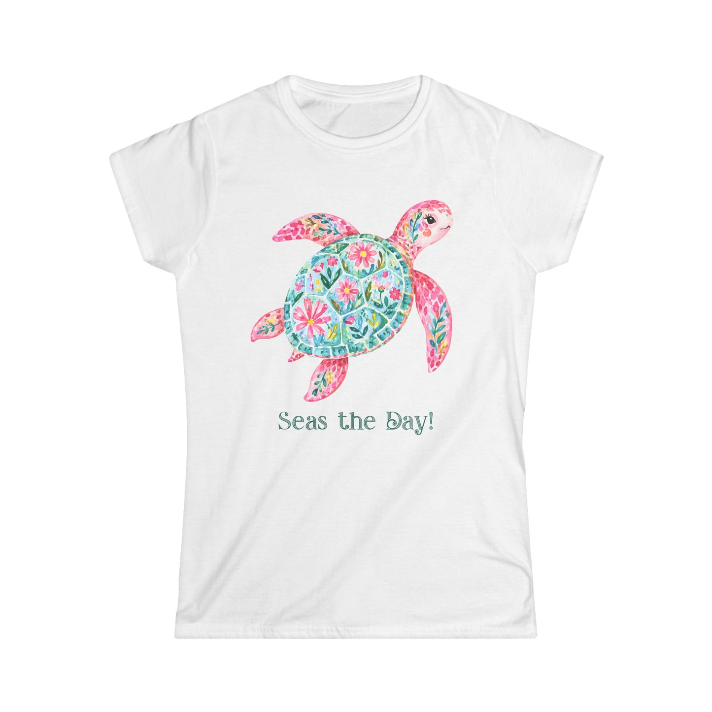 Female T-Shirt - Animal - Seas the Day Turtle (01)