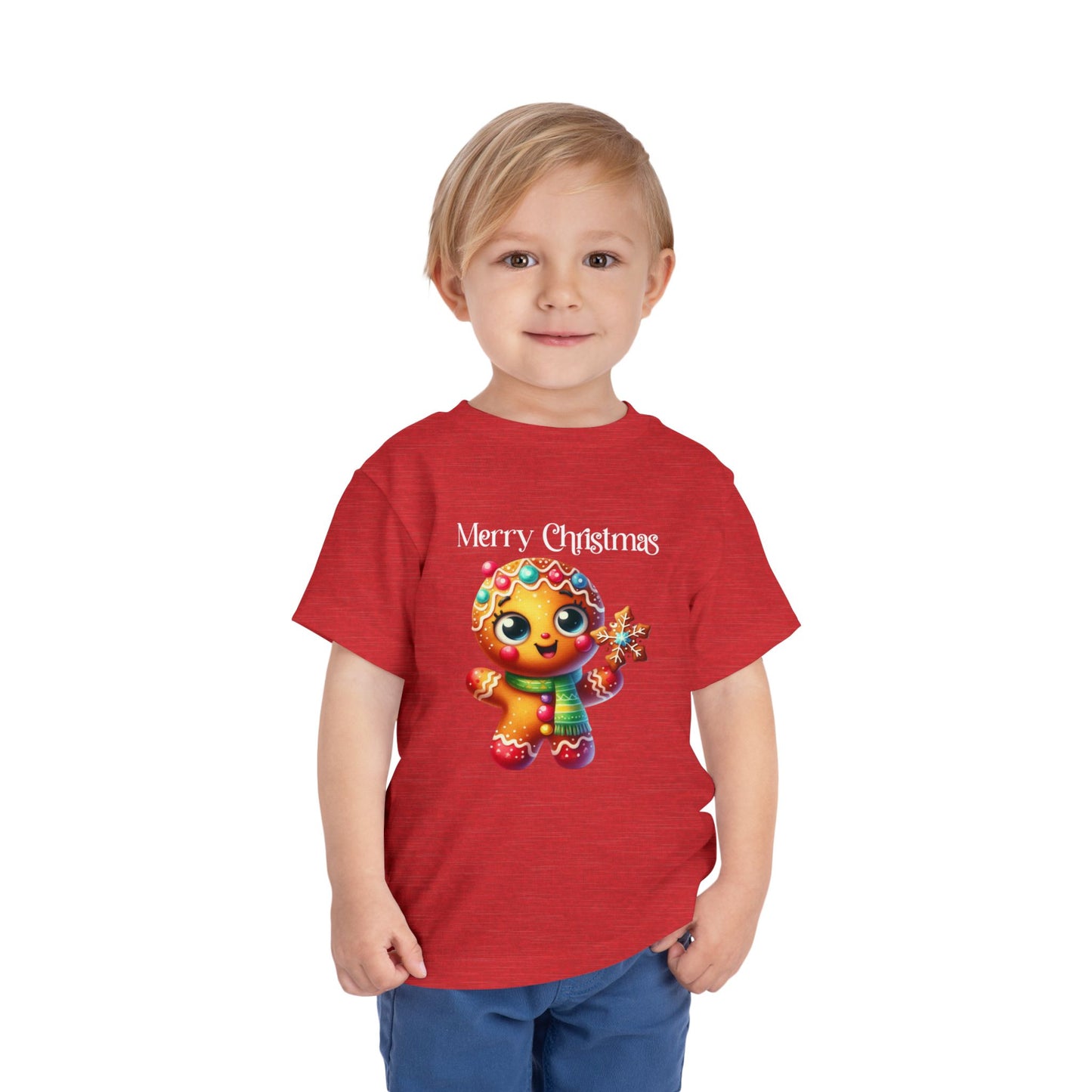 Toddler Tee - Christmas - Gingerbread - Merry Christmas (03a)