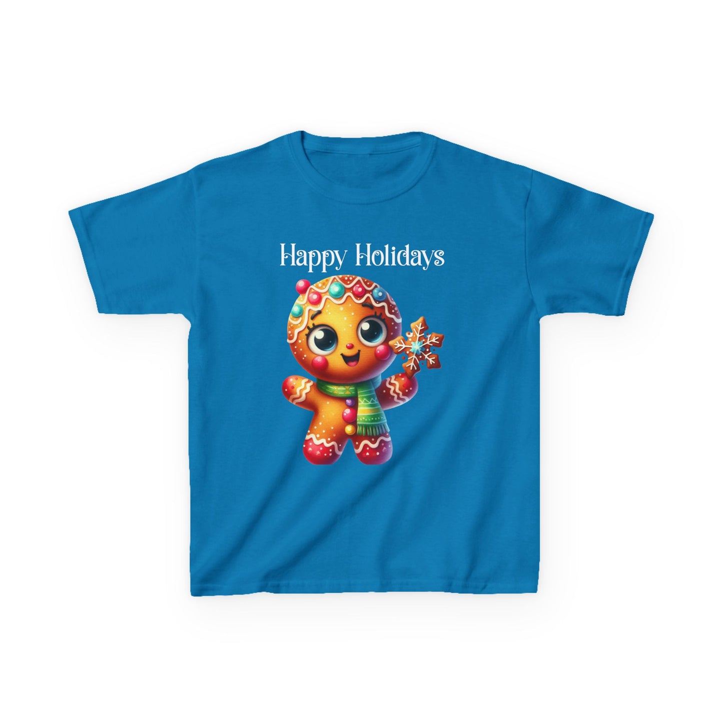 Child Tee - Christmas - Gingerbread - Happy Holidays (03a)