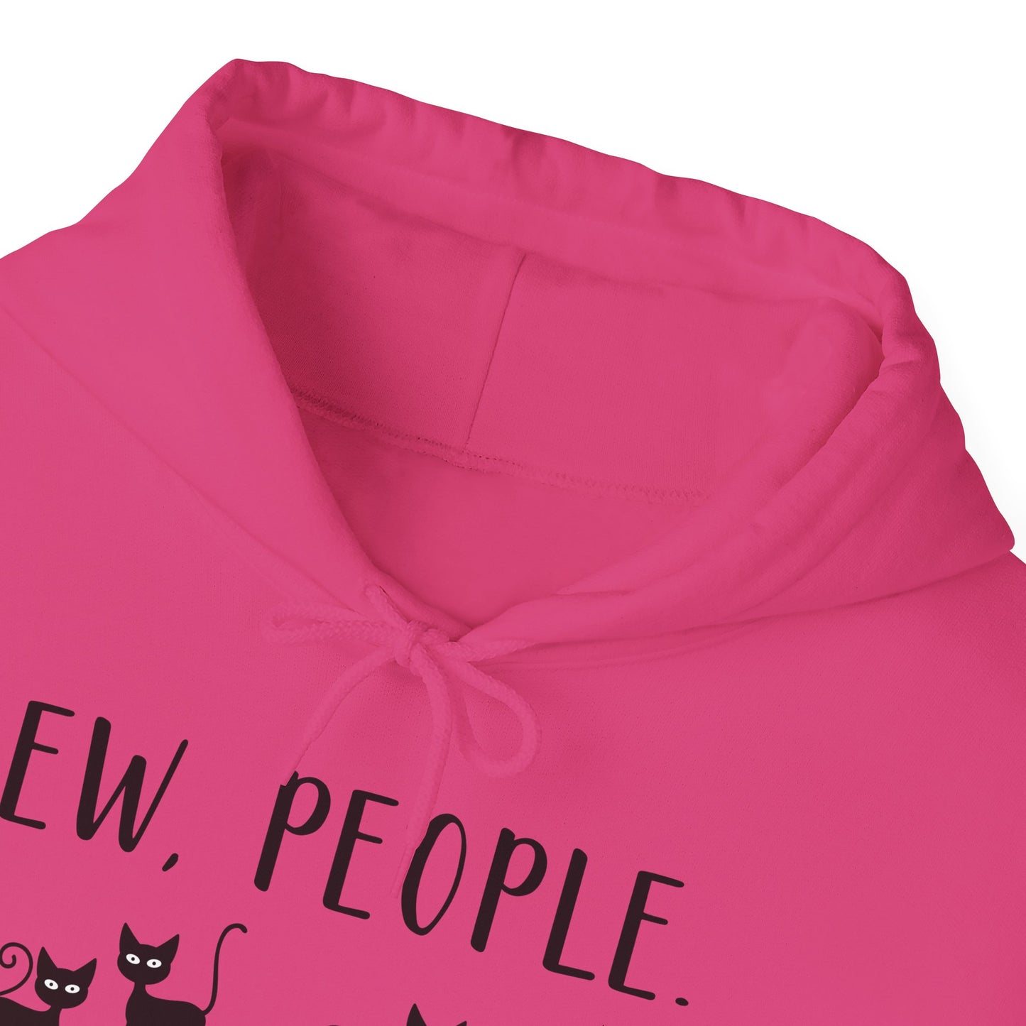 Heavy Blend Hoodie - Animal Lover - Ew People with Black Cats (01)