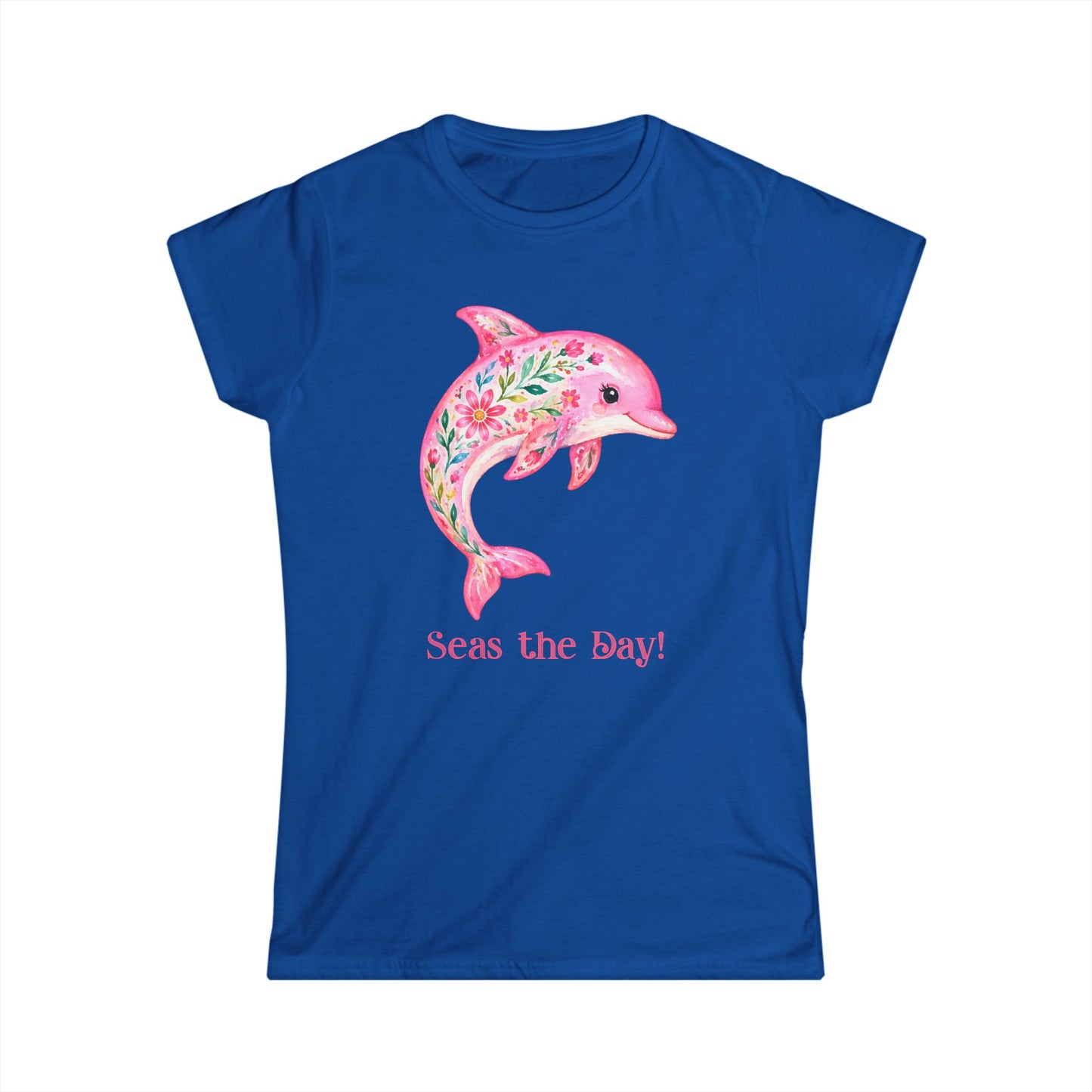 Female T-Shirt - Animal - Seas the Day Dolphin (01)