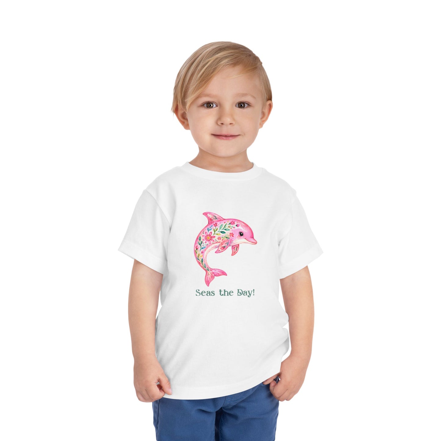 Toddler Tee - Animal - Seas the Day Dolphin (01)