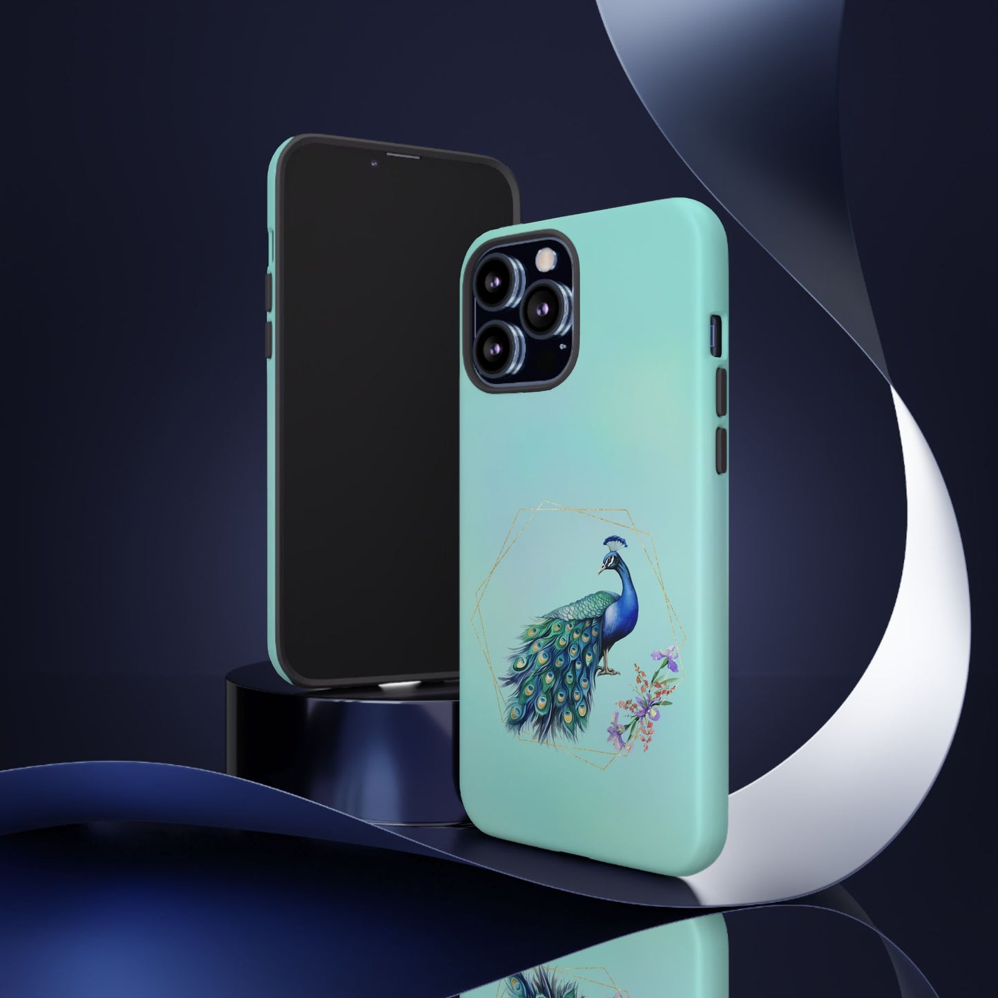 Tough Cell Phone Case - Animal - Peacock (2)