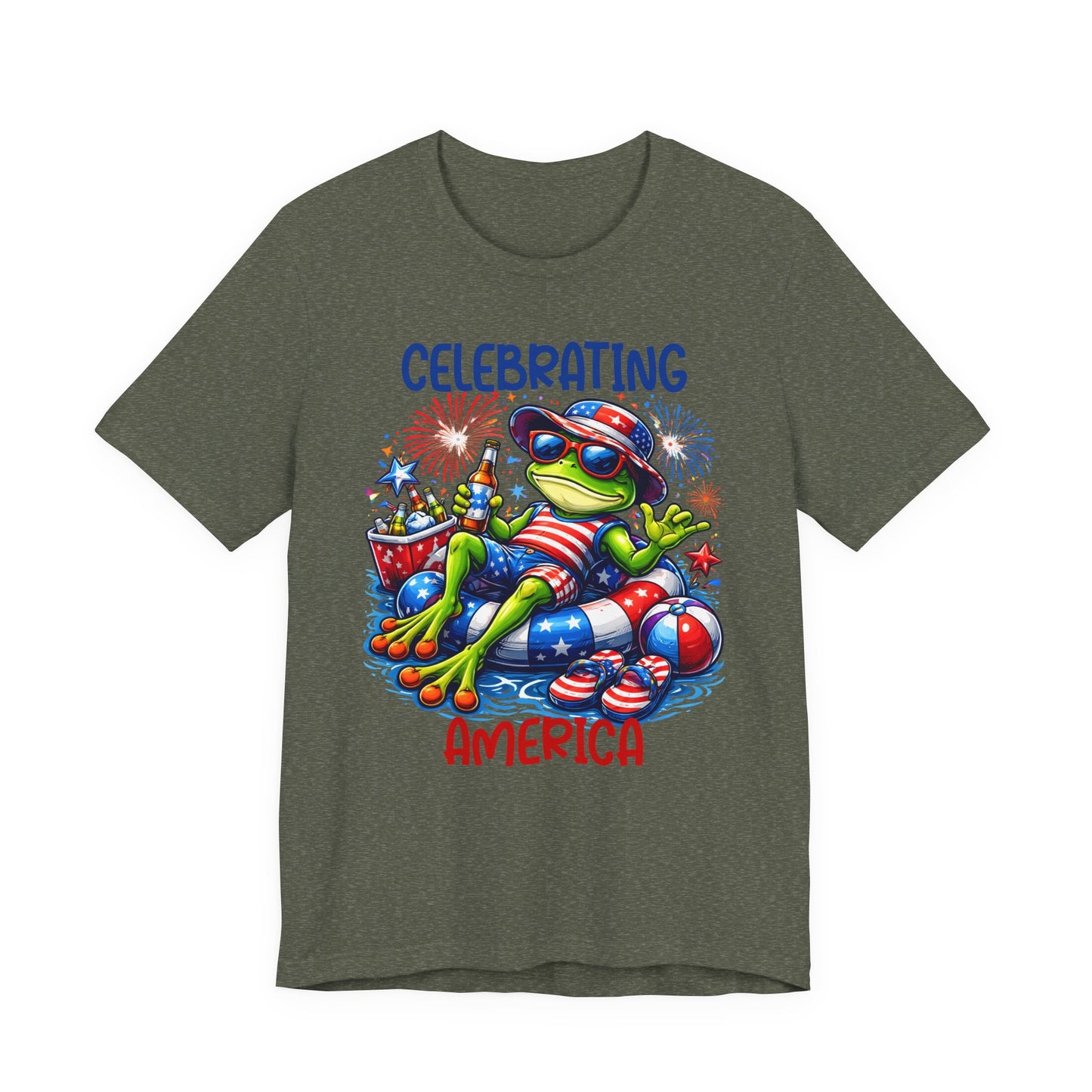 T-Shirt - American - Celebrating America Frog 01