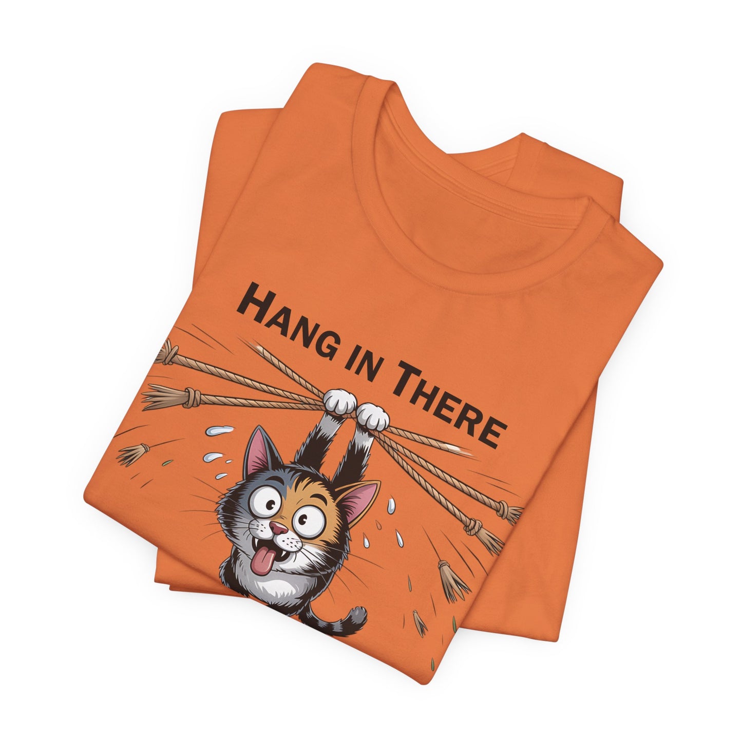 T-Shirt - Animal - Cat - Hang in there (1a)