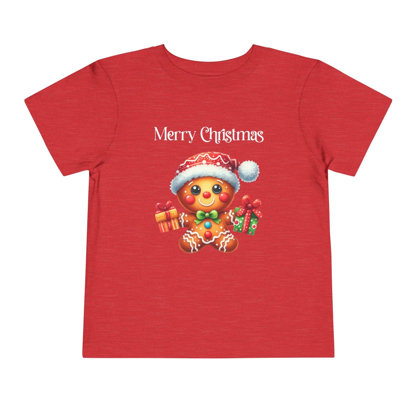 Toddler Tee - Christmas - Gingerbread - Merry Christmas (01a)