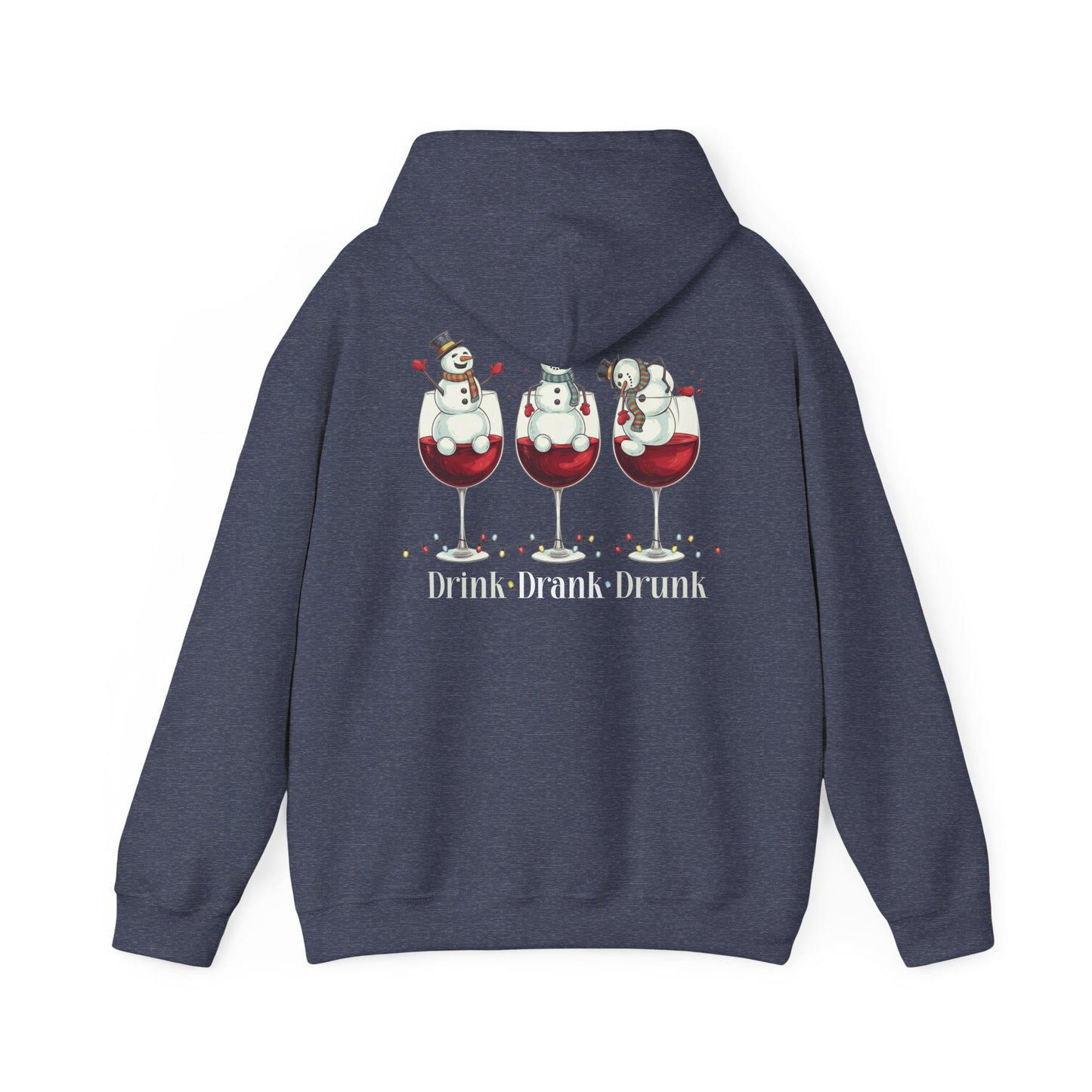 Heavy Blend Hoodie - Winter - Snowmen Drink Drank Drunk (01)
