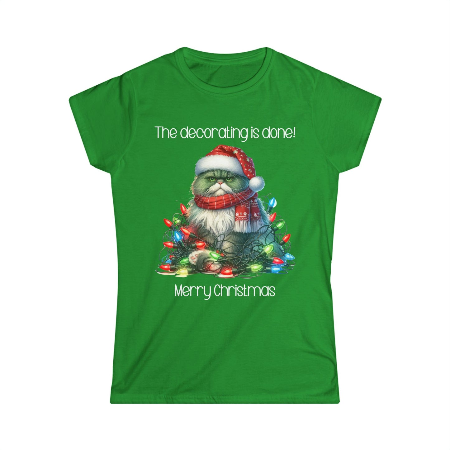 Female T-Shirt - Christmas - Decorating Done (03)