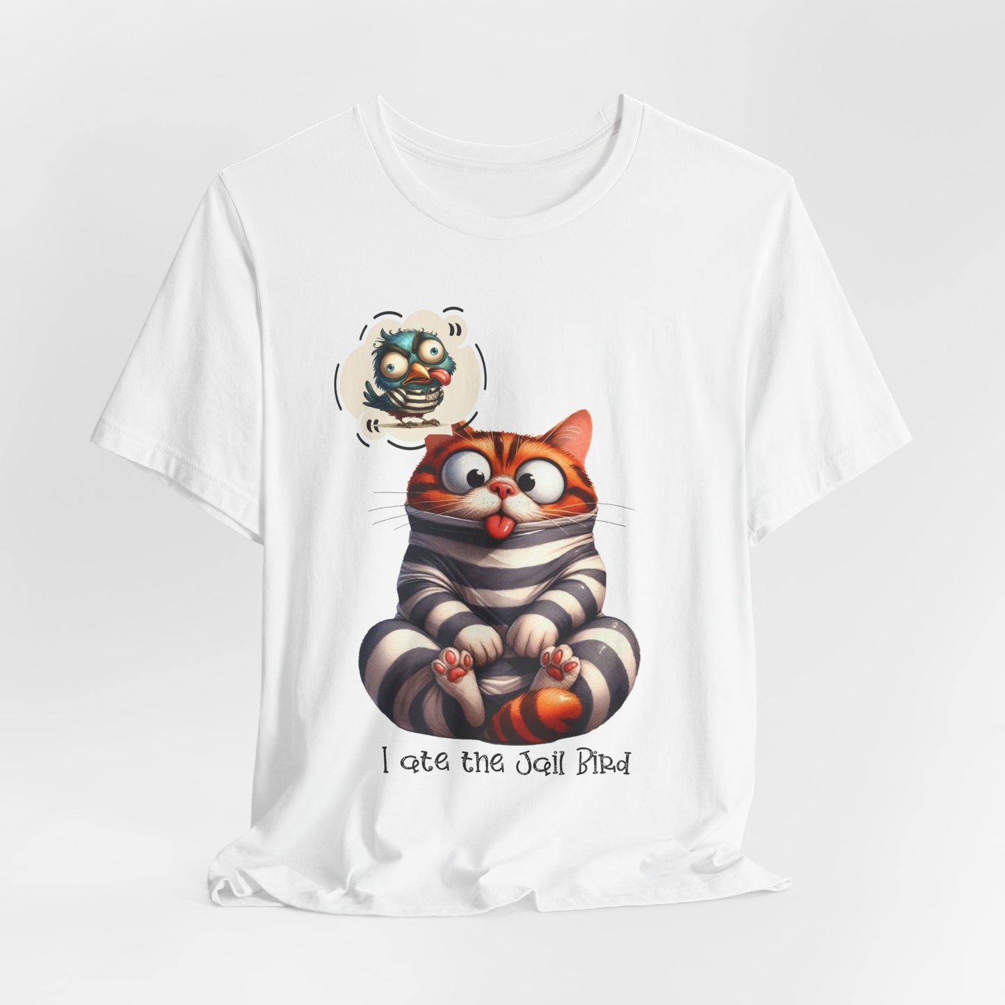 T-Shirt - Animal - Cat - I ate the jail bird (1a)