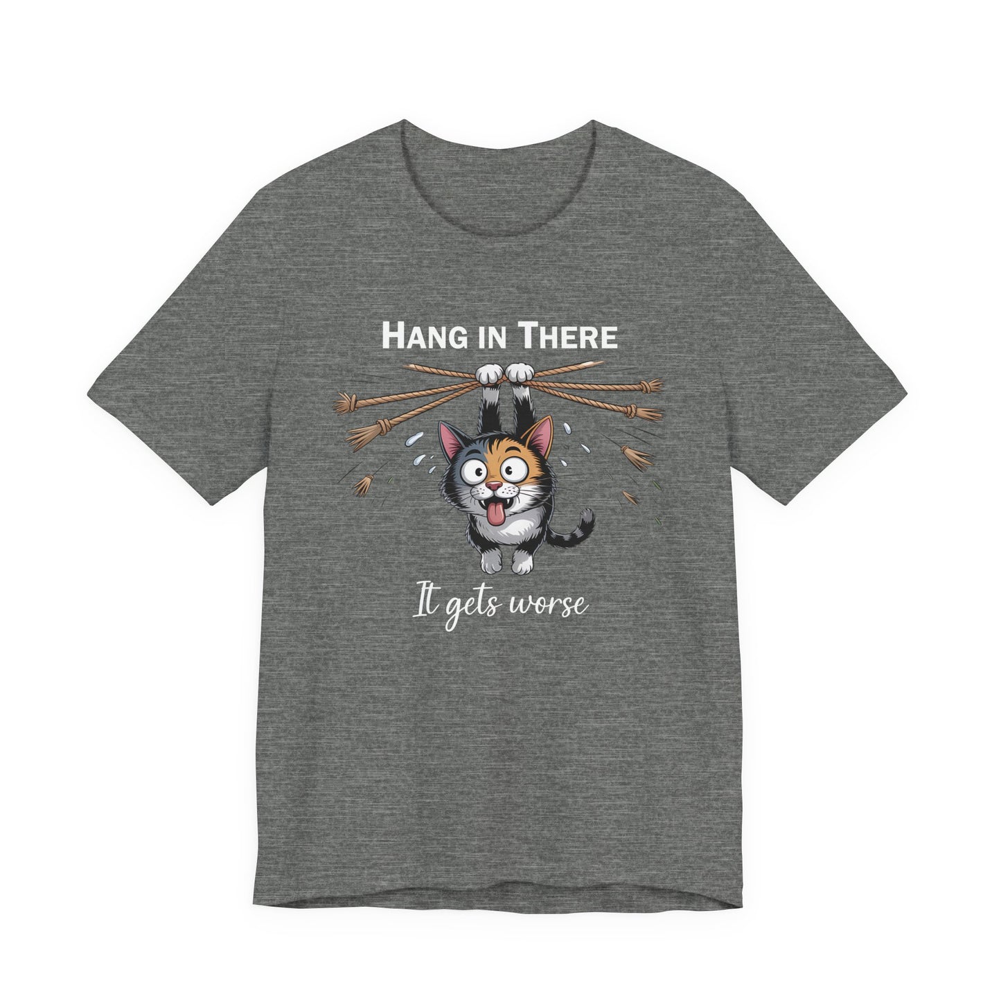 T-Shirt - Animal - Cat - Hang in there (1b)