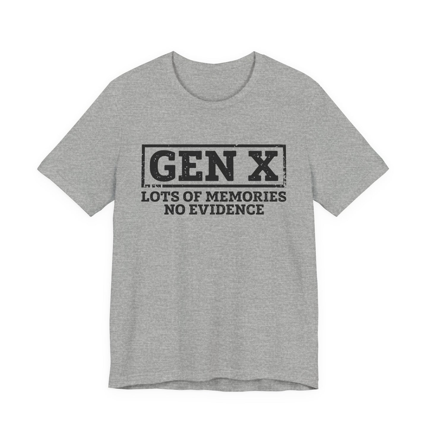 T-shirt - Sarcastic - GenX No Memories (01-black)