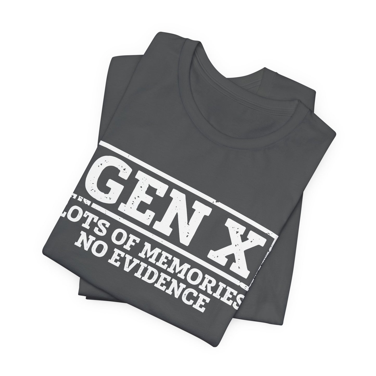 T-shirt - Sarcastic - GenX No Memories (01-white)