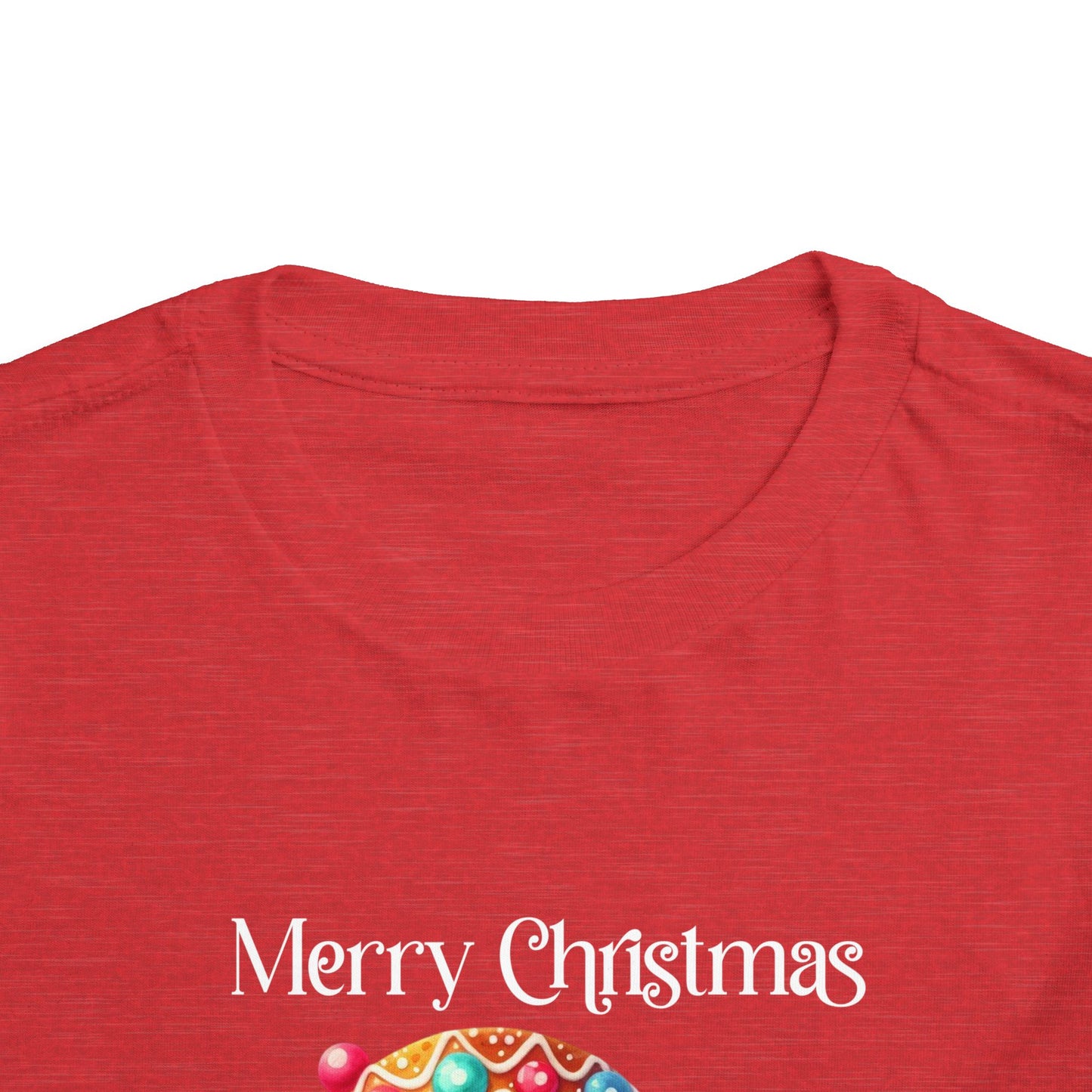 Toddler Tee - Christmas - Gingerbread - Merry Christmas (03a)