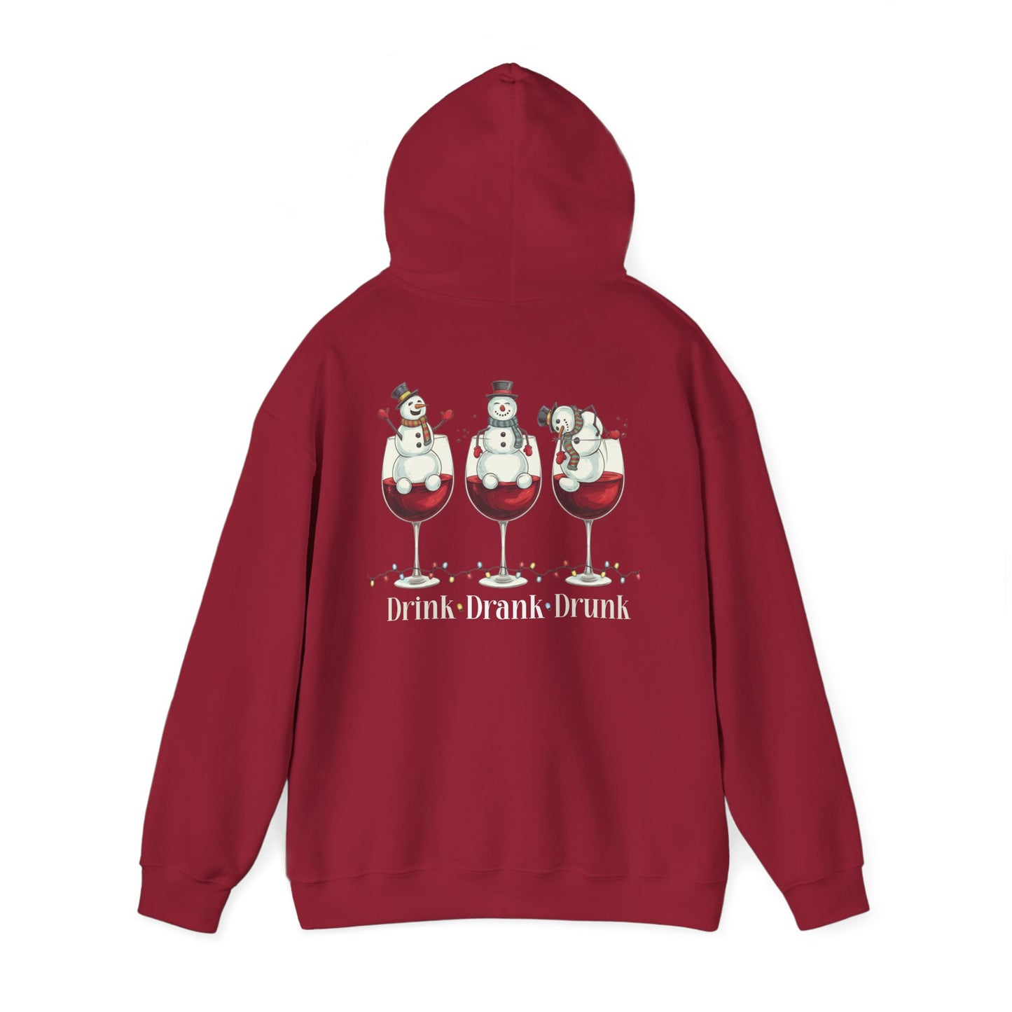 Heavy Blend Hoodie - Winter - Snowmen Drink Drank Drunk (01)