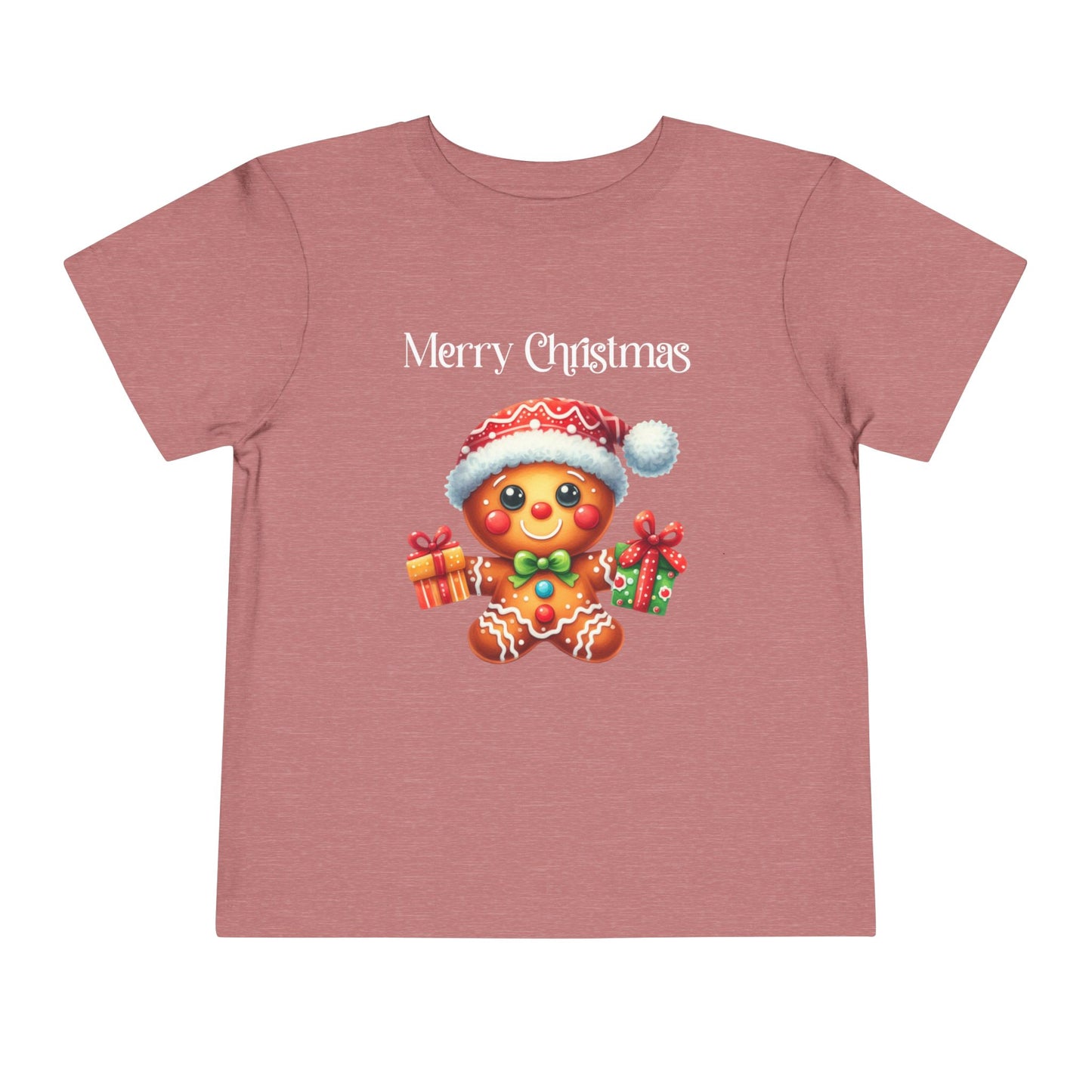 Toddler Tee - Christmas - Gingerbread - Merry Christmas (01a)