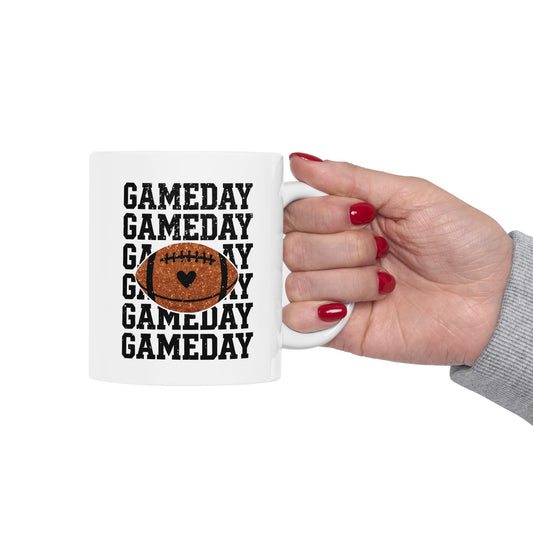 Ceramic Mug - Football - GameDay GameDay GameDay (01a)