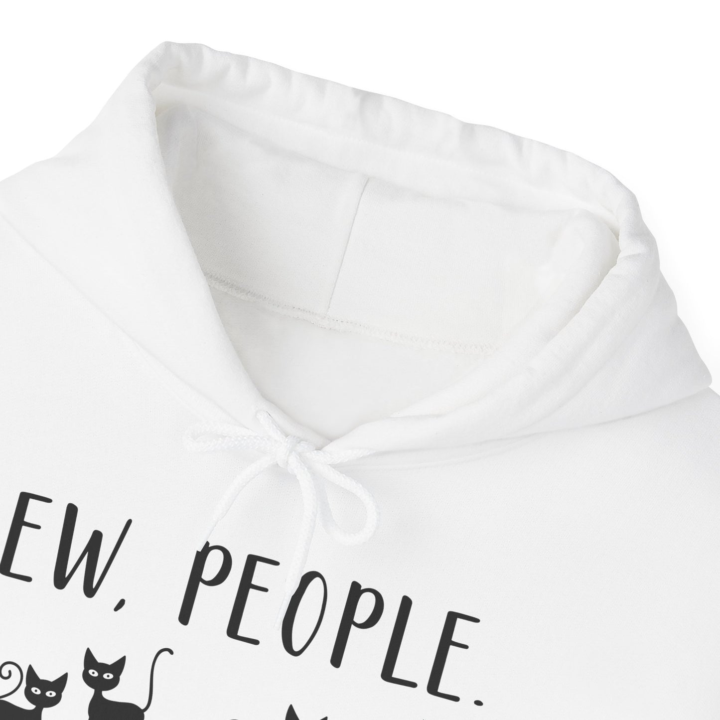 Heavy Blend Hoodie - Animal Lover - Ew People with Black Cats (01)