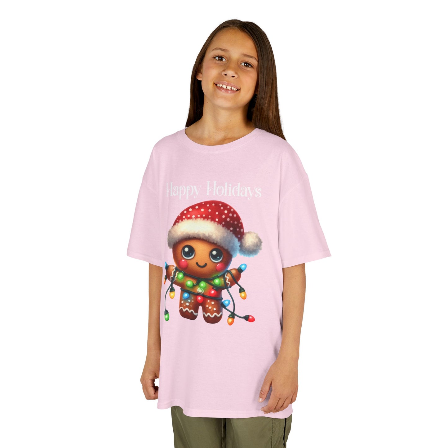 Child Tee - Christmas - Gingerbread - Happy Holidays (02a)