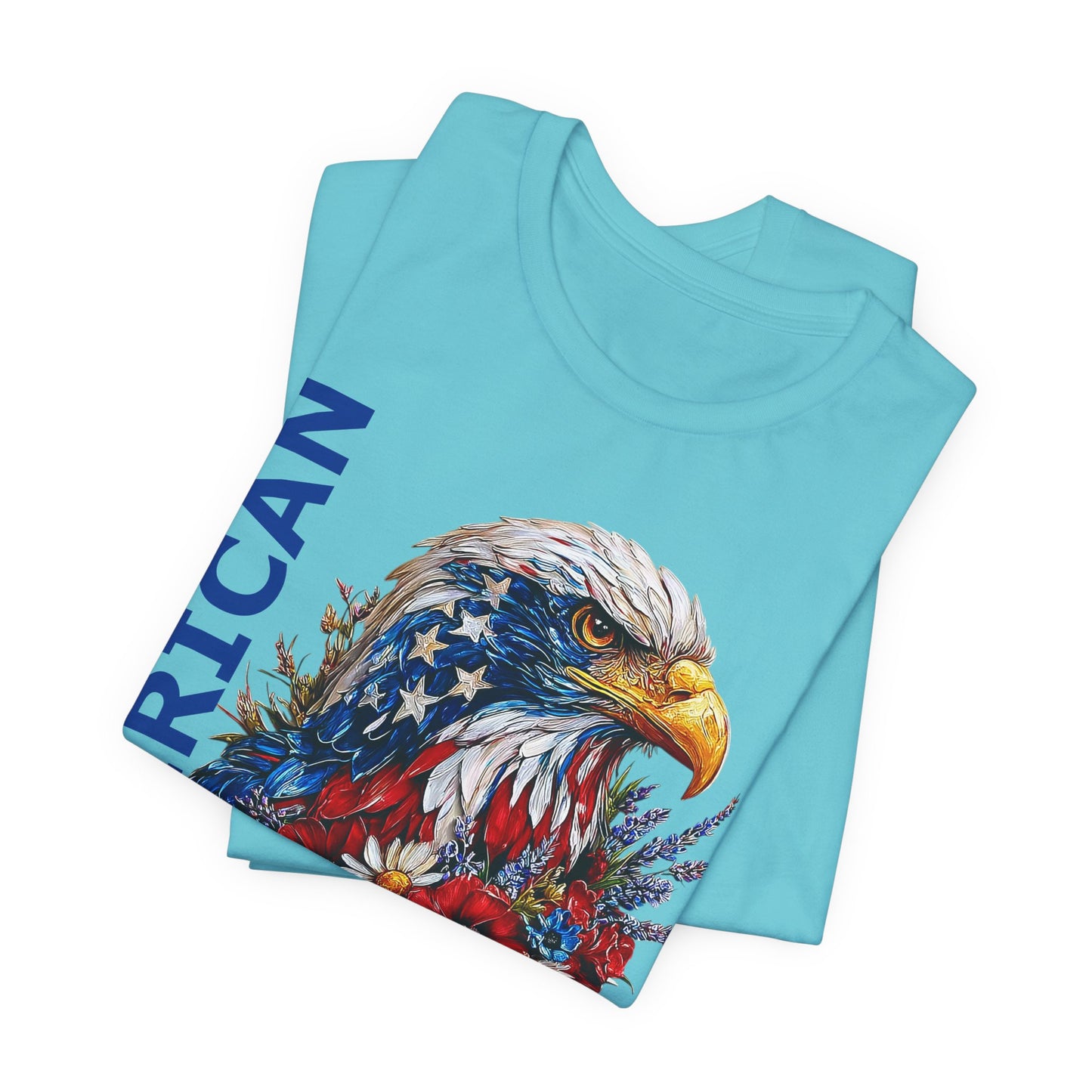 T-Shirt - American - American Girl with Eagle 01