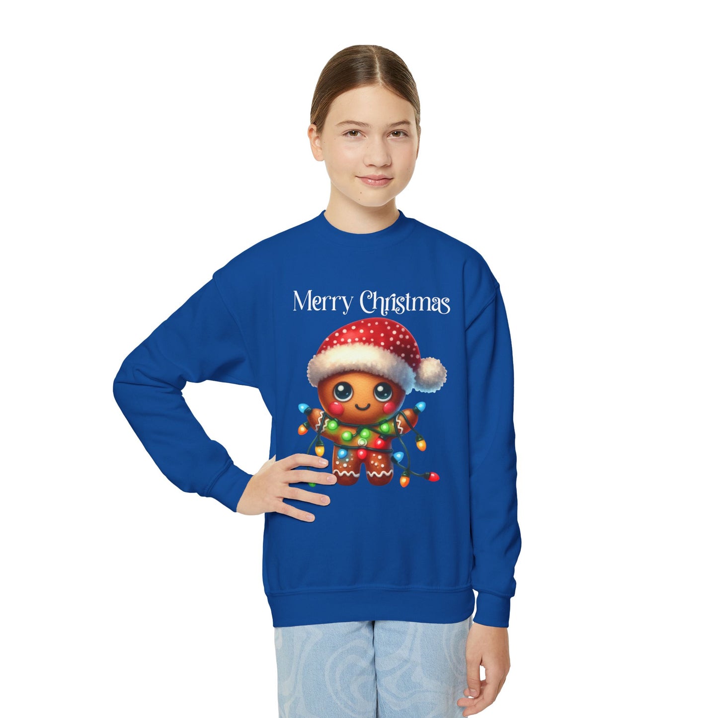 Child Sweatshirt - Christmas - Gingerbread - Merry Christmas (02a)