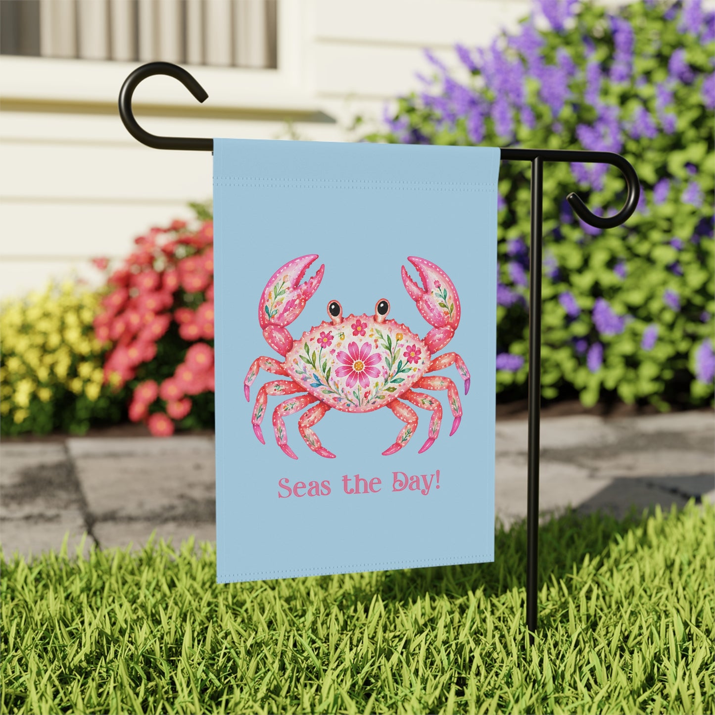 Garden Flag - Season -  Seas the Day Crab (01)