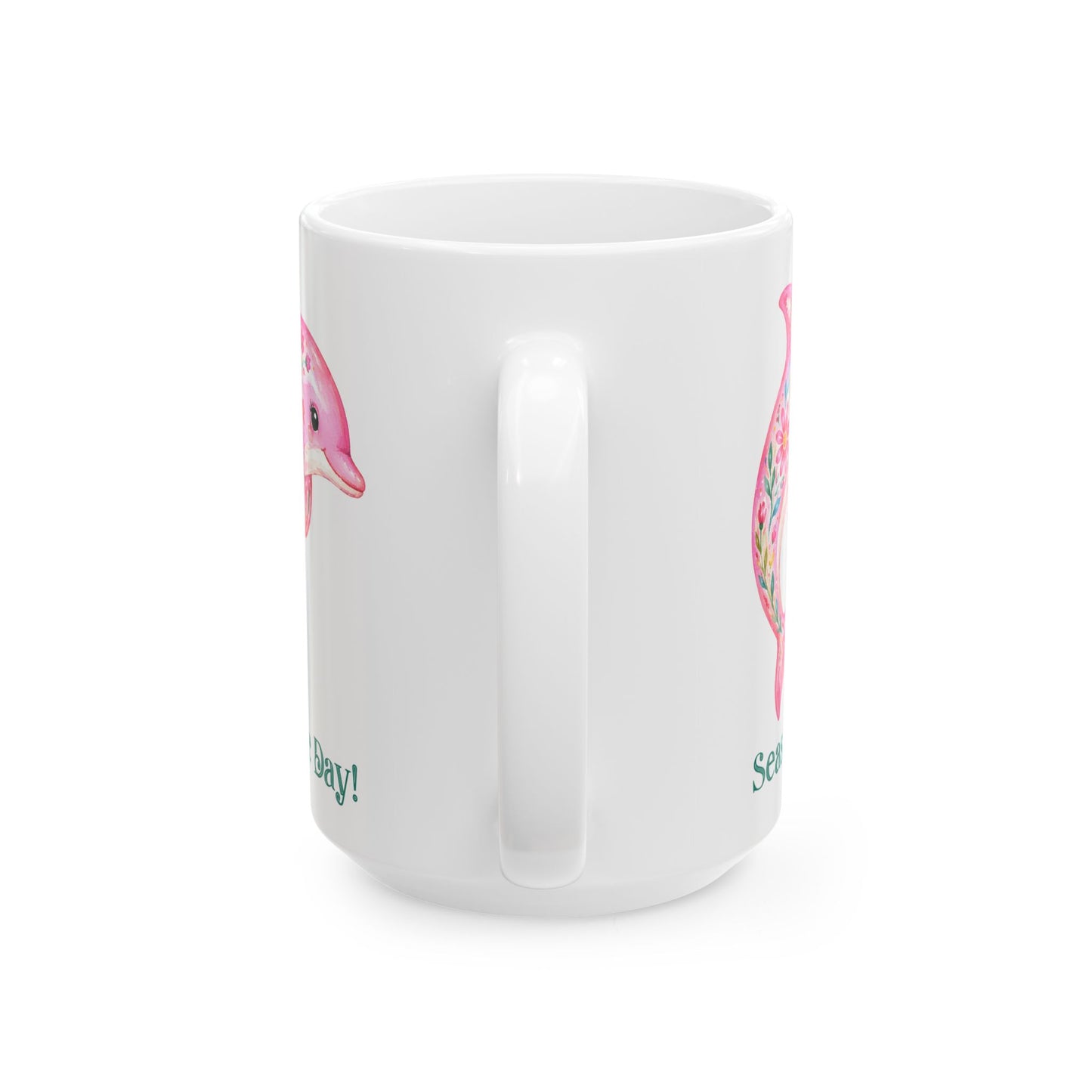 Ceramic Mug - Animal - Seas the Day Dolphin (01)