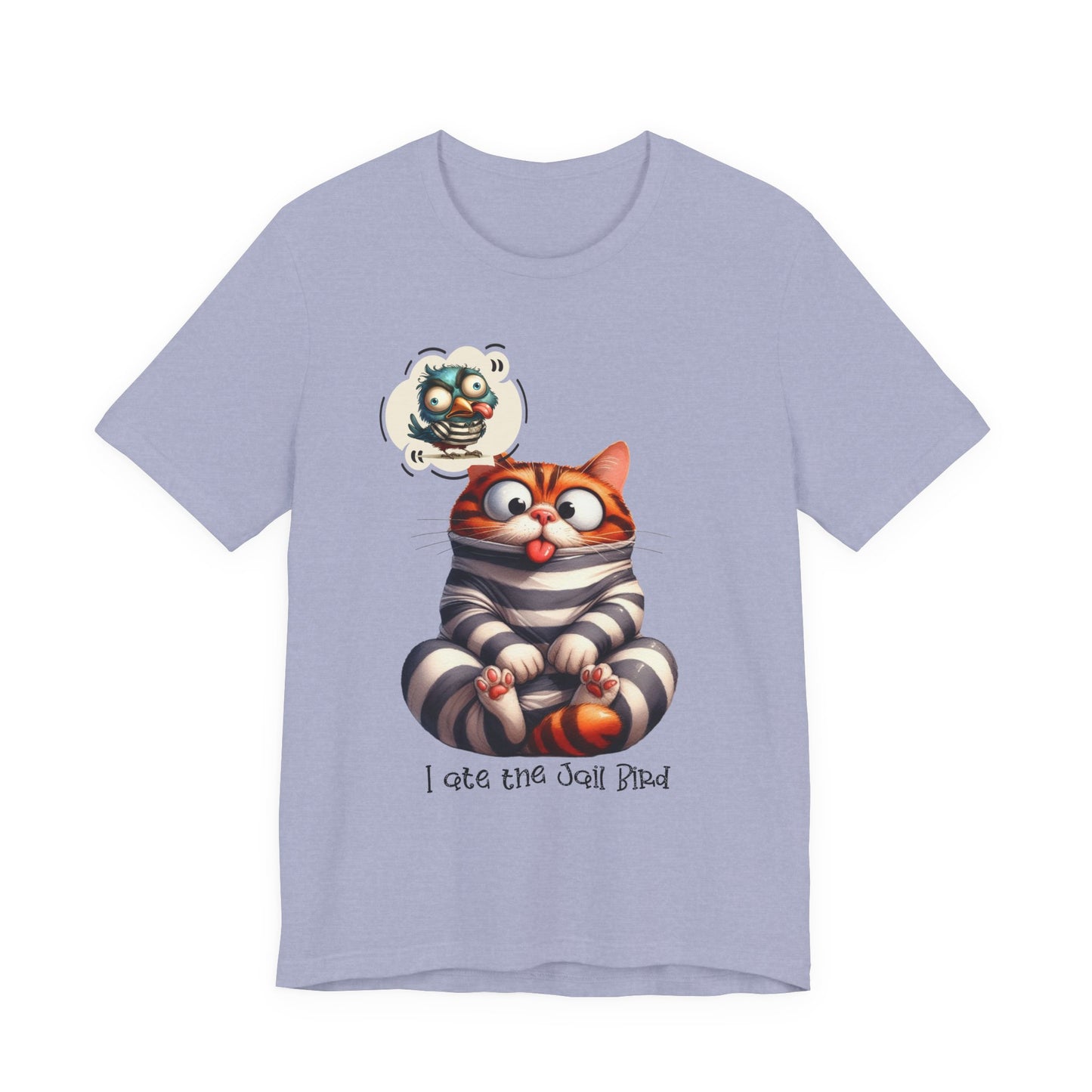T-Shirt - Animal - Cat - I ate the jail bird (1a)