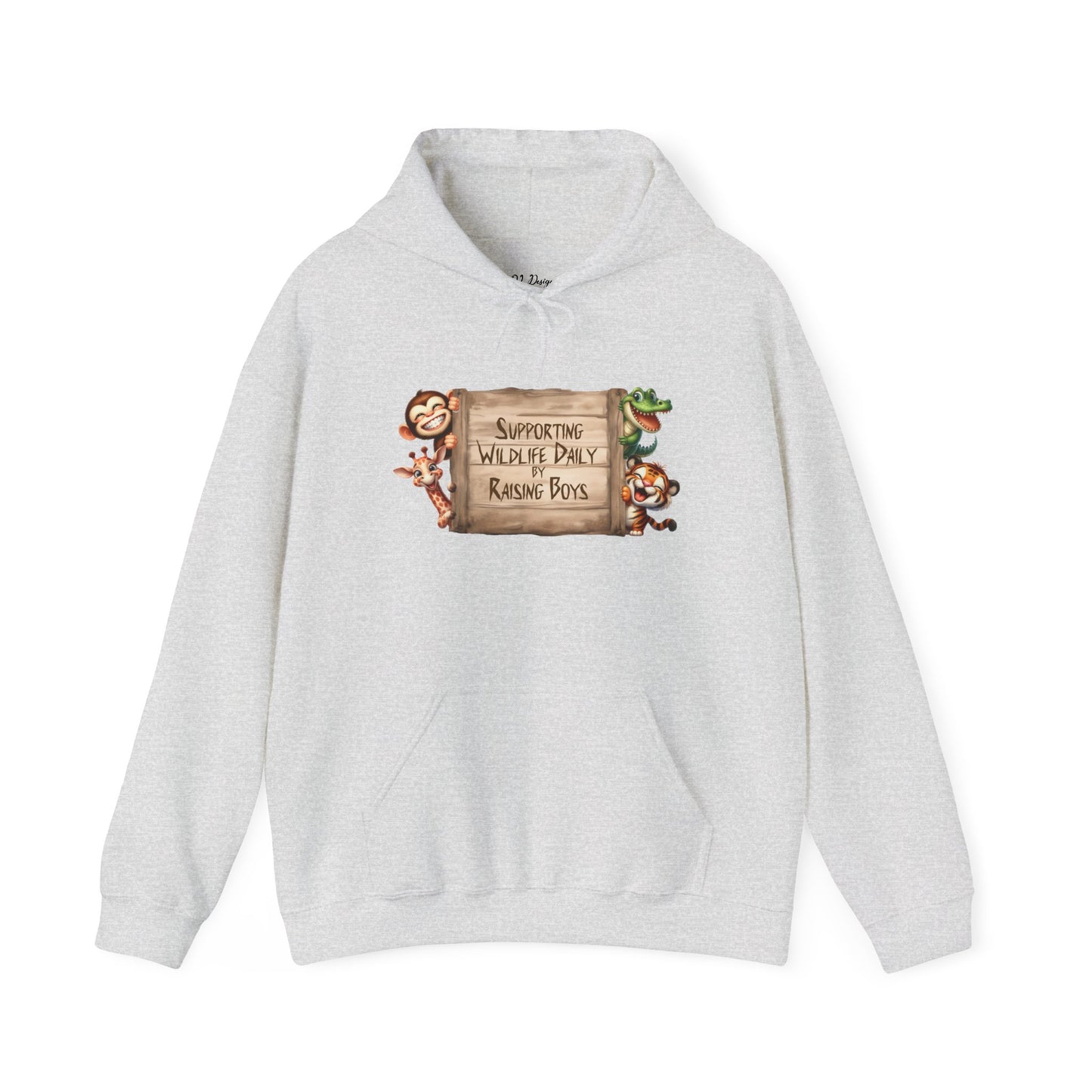 Hoodie - Supporting Wildlife by Raising Boys