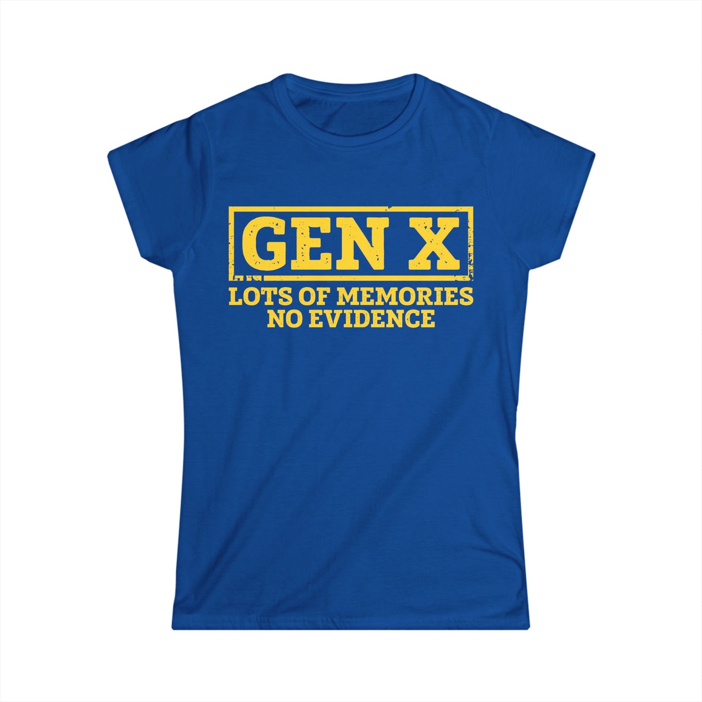 Female T-Shirt - Sassy  - GenX No Memories (01-yellow)