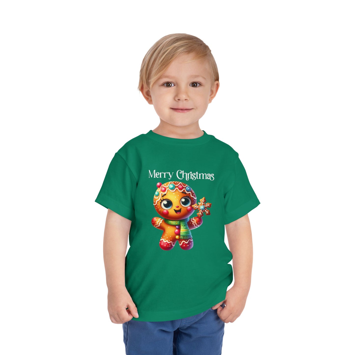 Toddler Tee - Christmas - Gingerbread - Merry Christmas (03a)