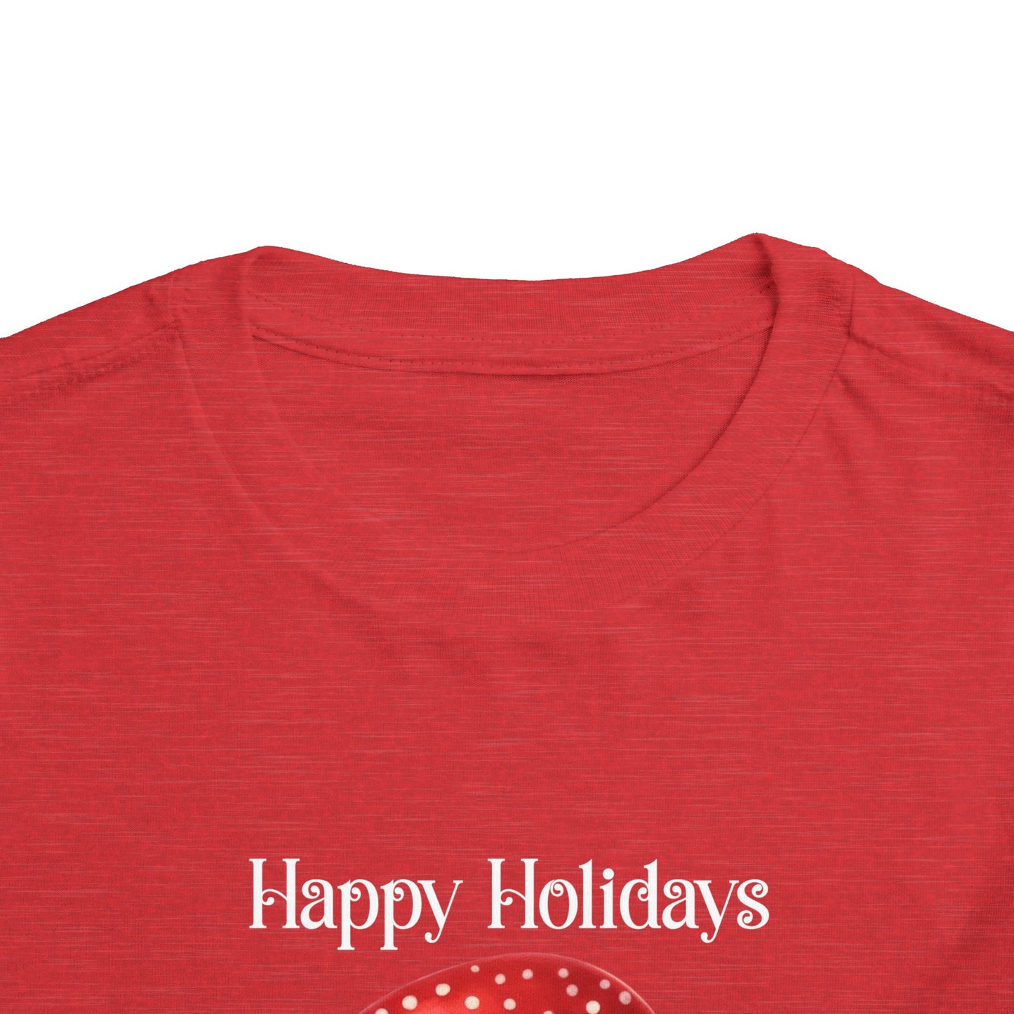 Toddler Tee - Christmas - Gingerbread - Happy Holidays (02a)