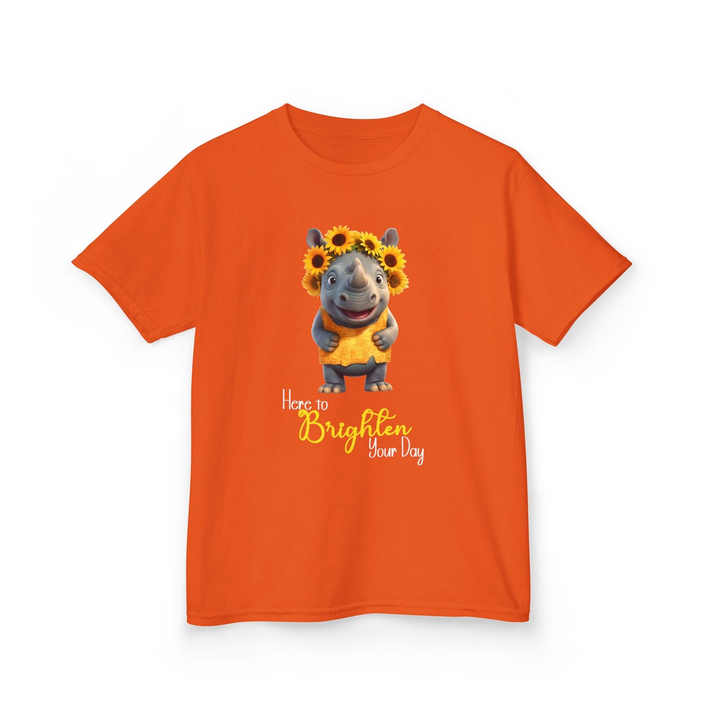Child Tee - Animal - Here to Brighten, Rhino (01)