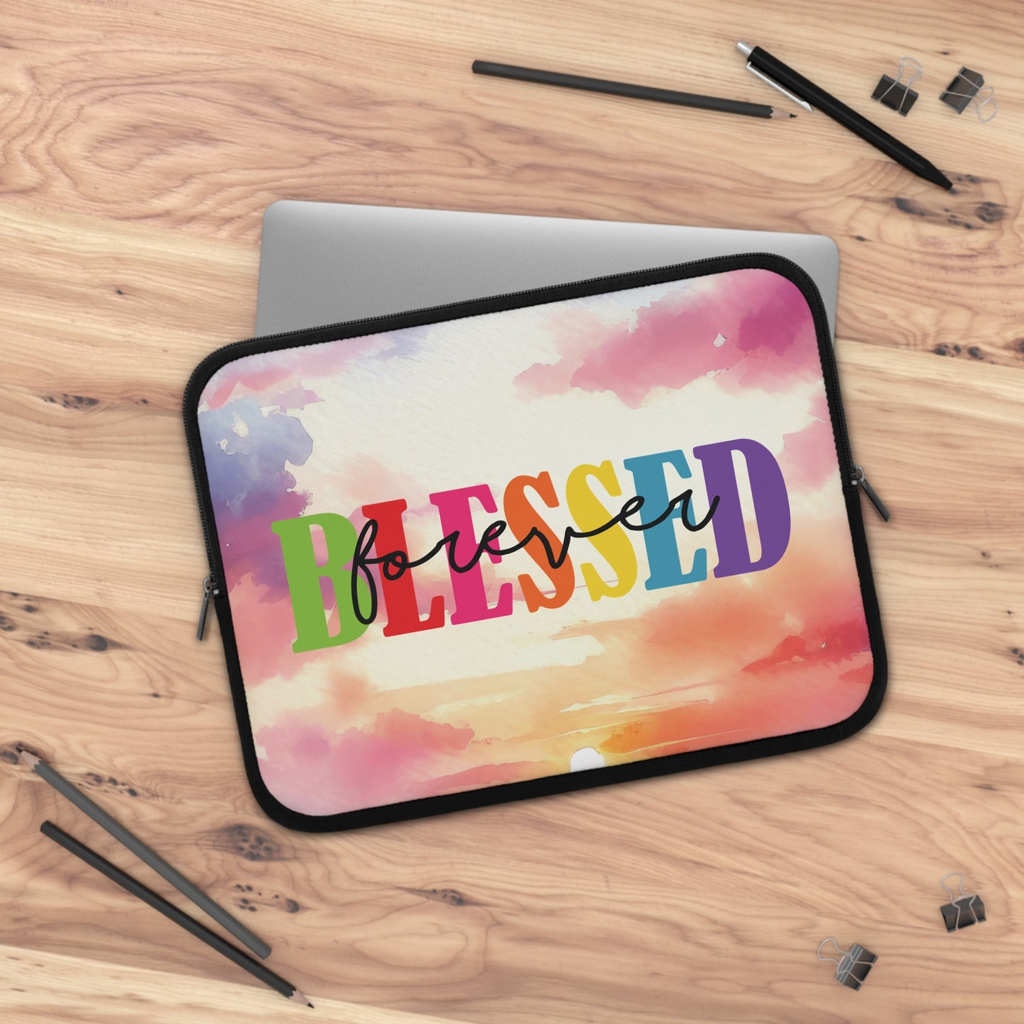 Laptop / Tablet Sleeve - Faith - Blessed Forever (1)