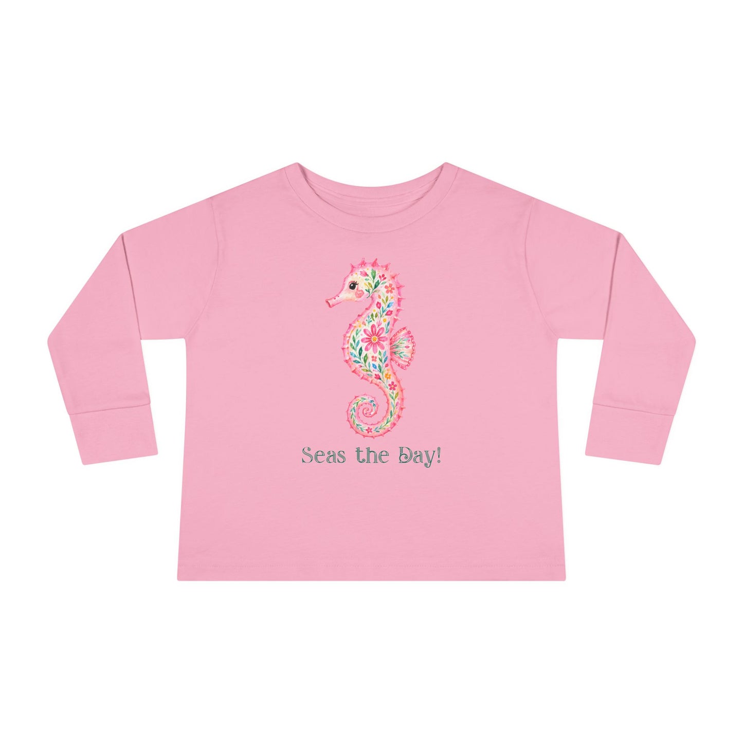 Toddler LS Tee - Animal - Seas the Day Seahorse (01)