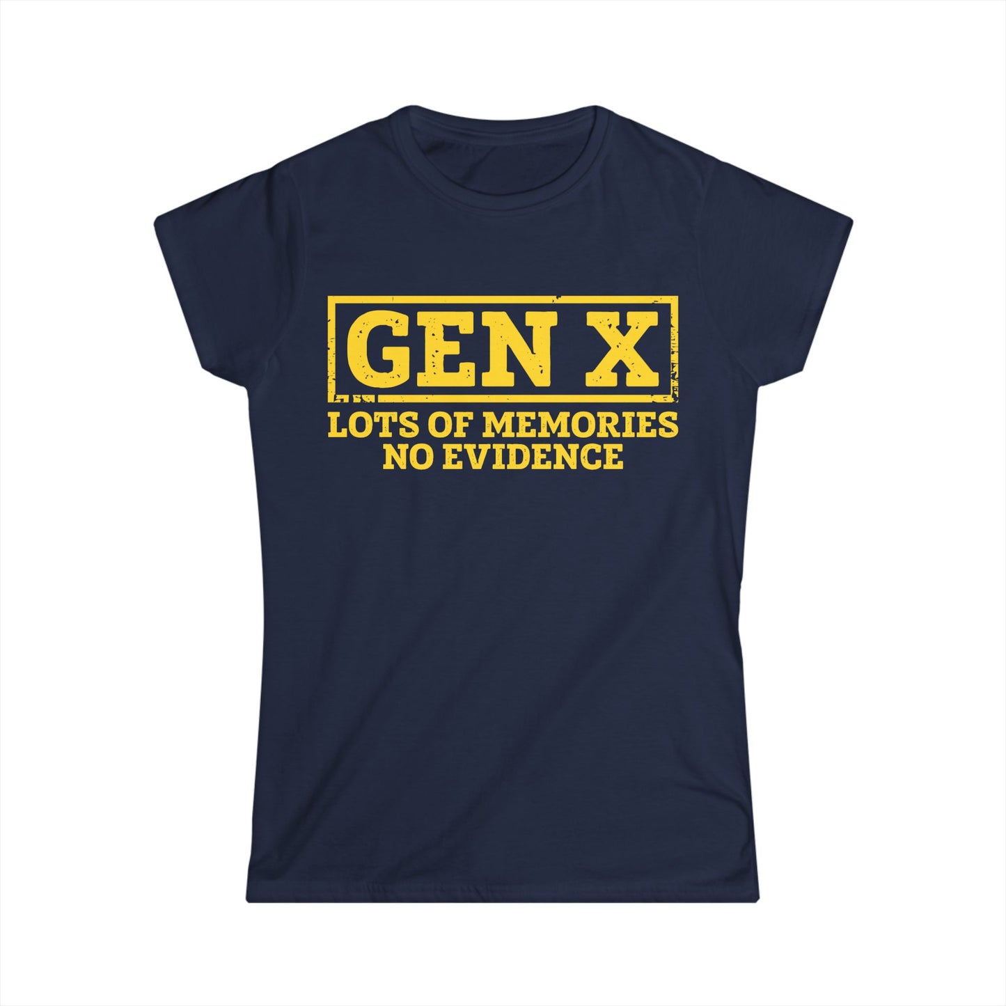 Female T-Shirt - Sassy  - GenX No Memories (01-yellow)