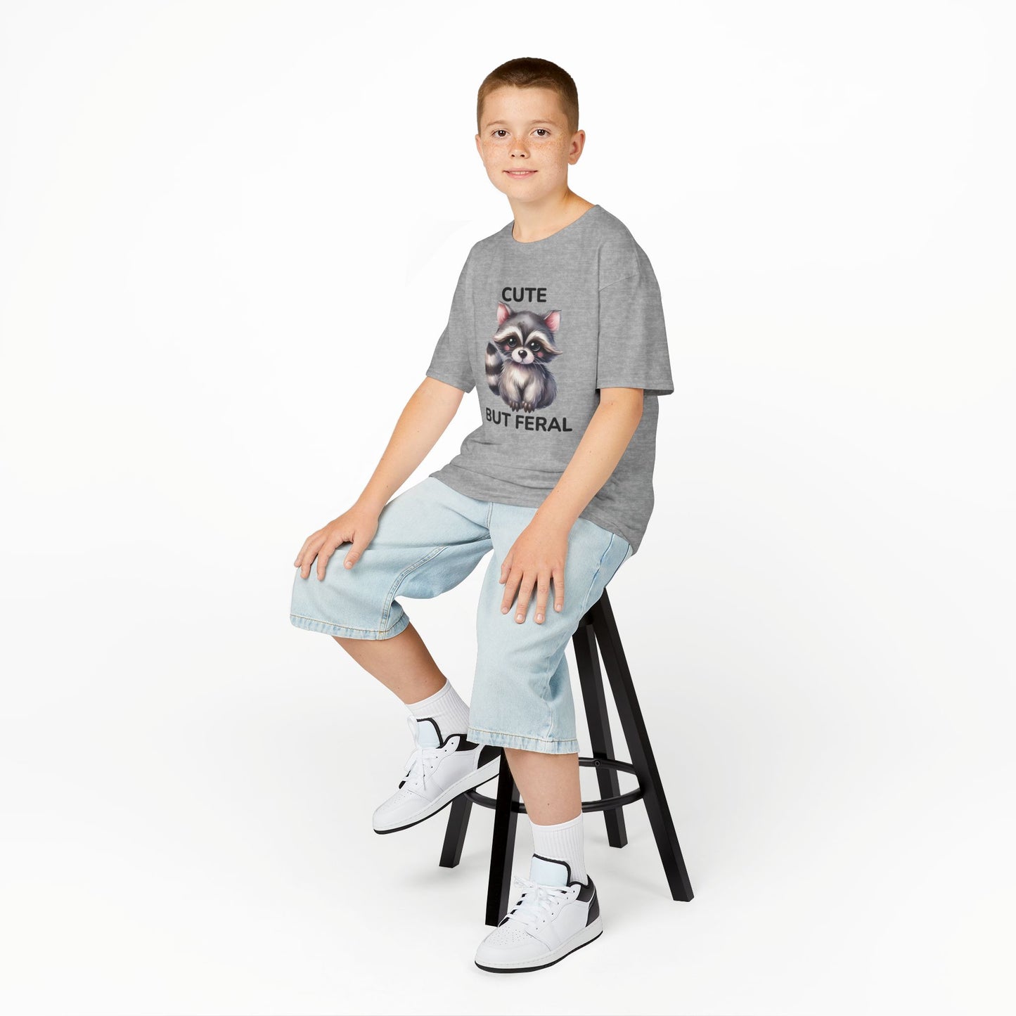 Child Tee - Animal / Racoon - Cute but Feral (02)