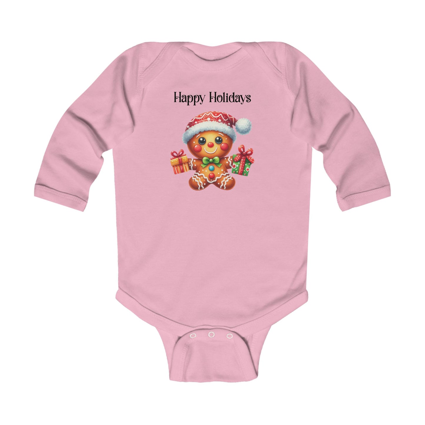 Onesie - Christmas - Gingerbread - Happy Holidays (01)
